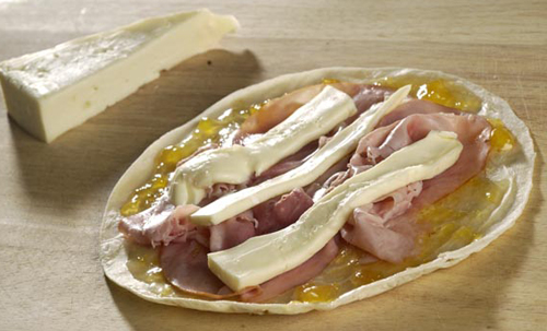 Ham and Brie Quesadillas