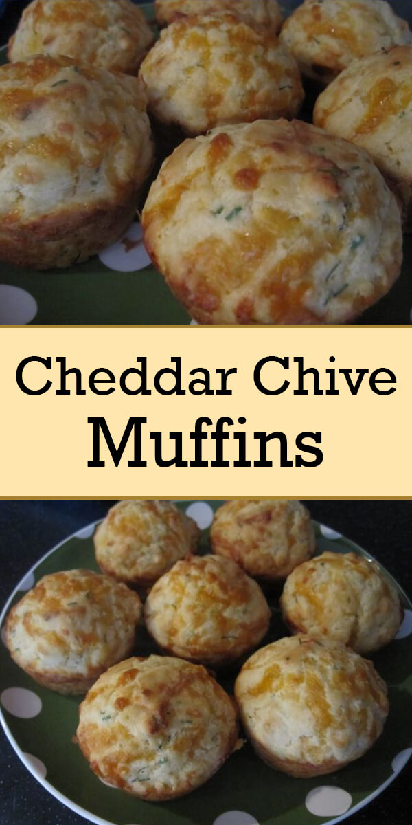 Cheddar Chive Muffins - Easy Culinary Concepts #recipes #muffins