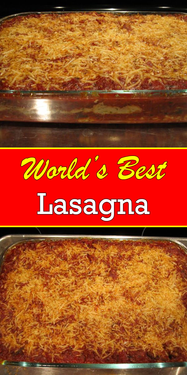 World S Best Lasagna Easy Culinary Concepts   Worlds Best Lasagna Pin 